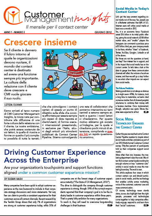 Giugno 2012 – Crescere insieme