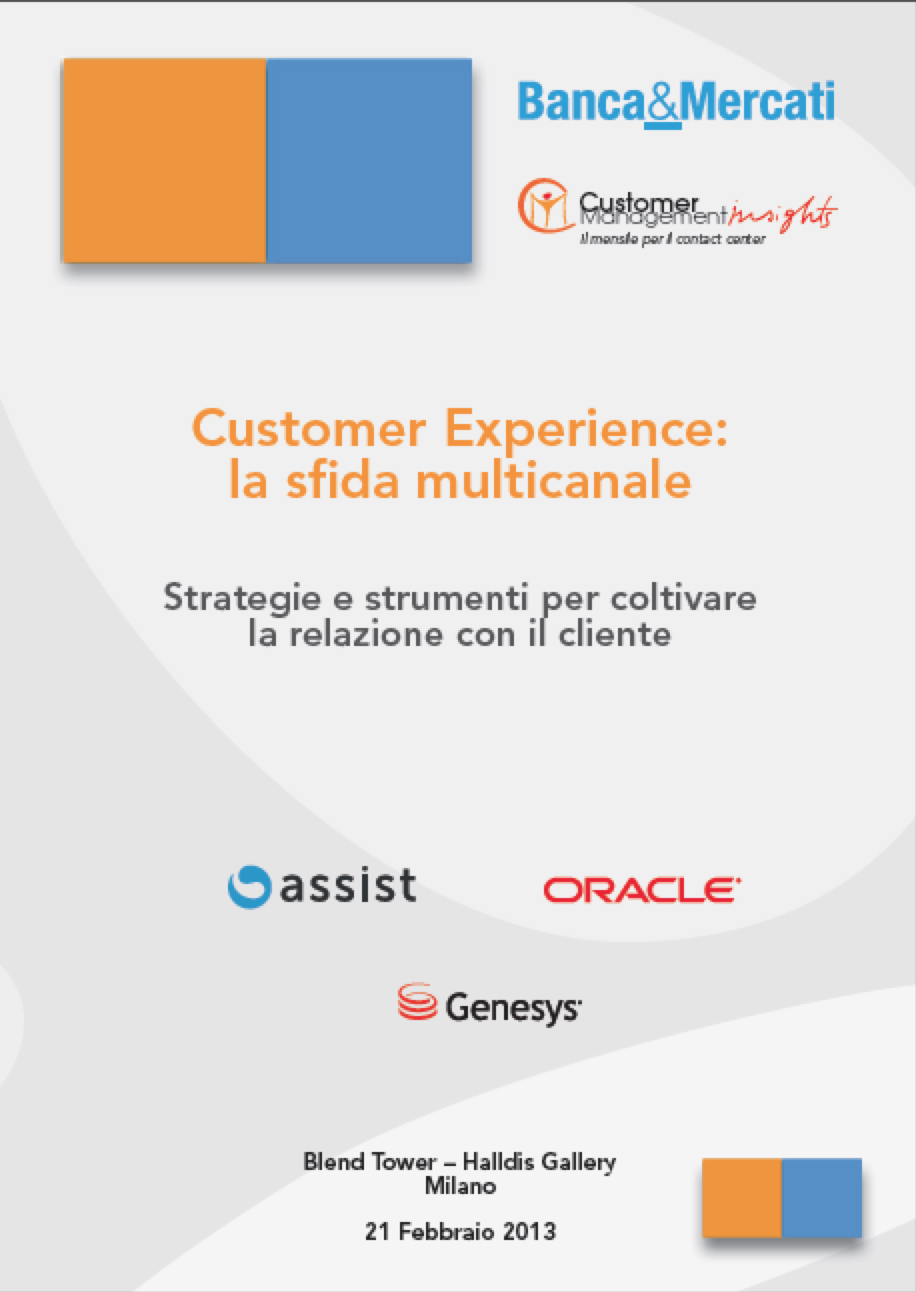 E’ tutta questione di “experience” E’ tutta questione di “experience”