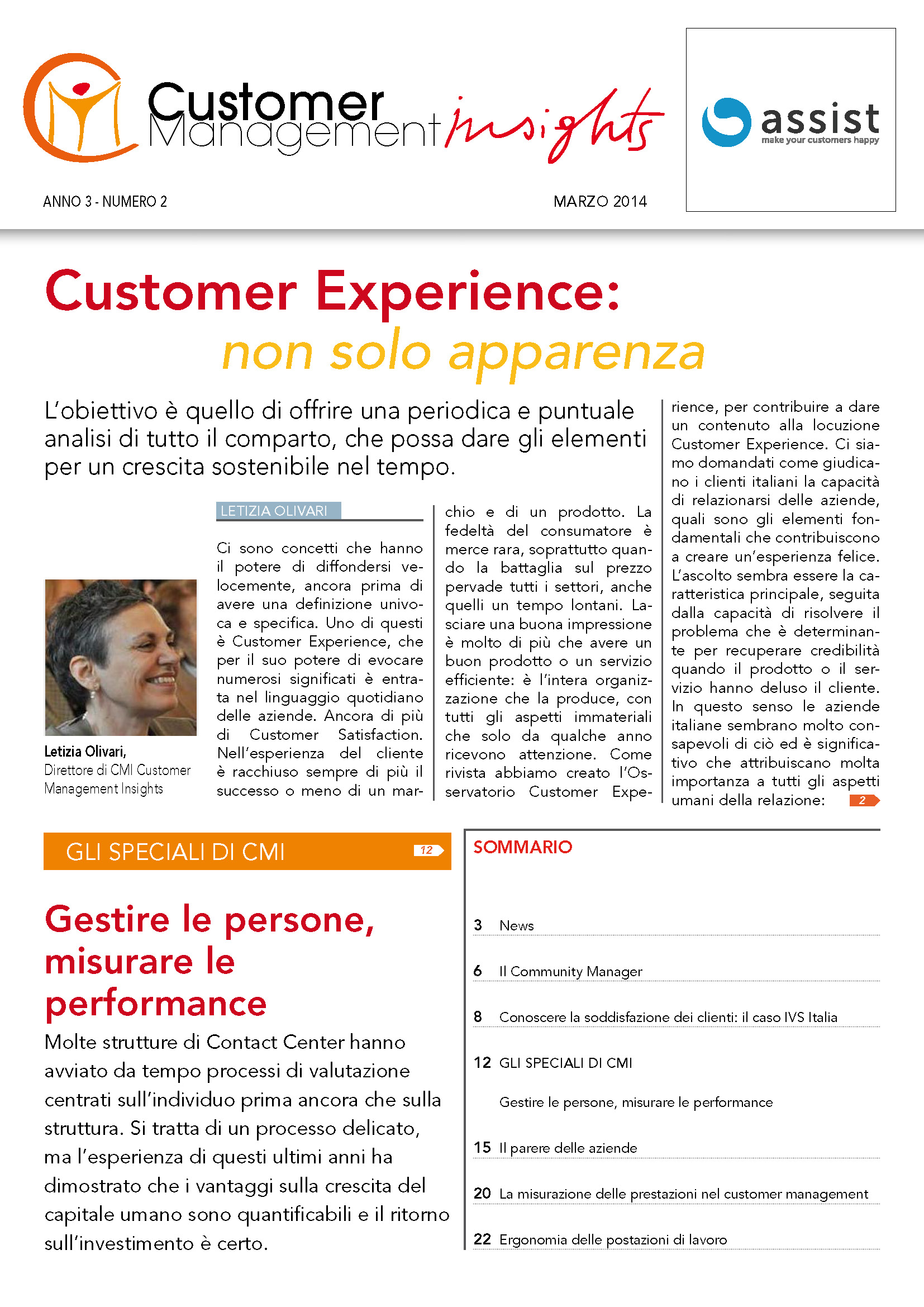 Marzo 2014 – Gestire le persone, misurare le perfomance