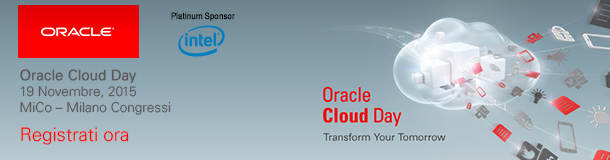 Il 19 novembre arriva a Milano l’Oracle Cloud Day