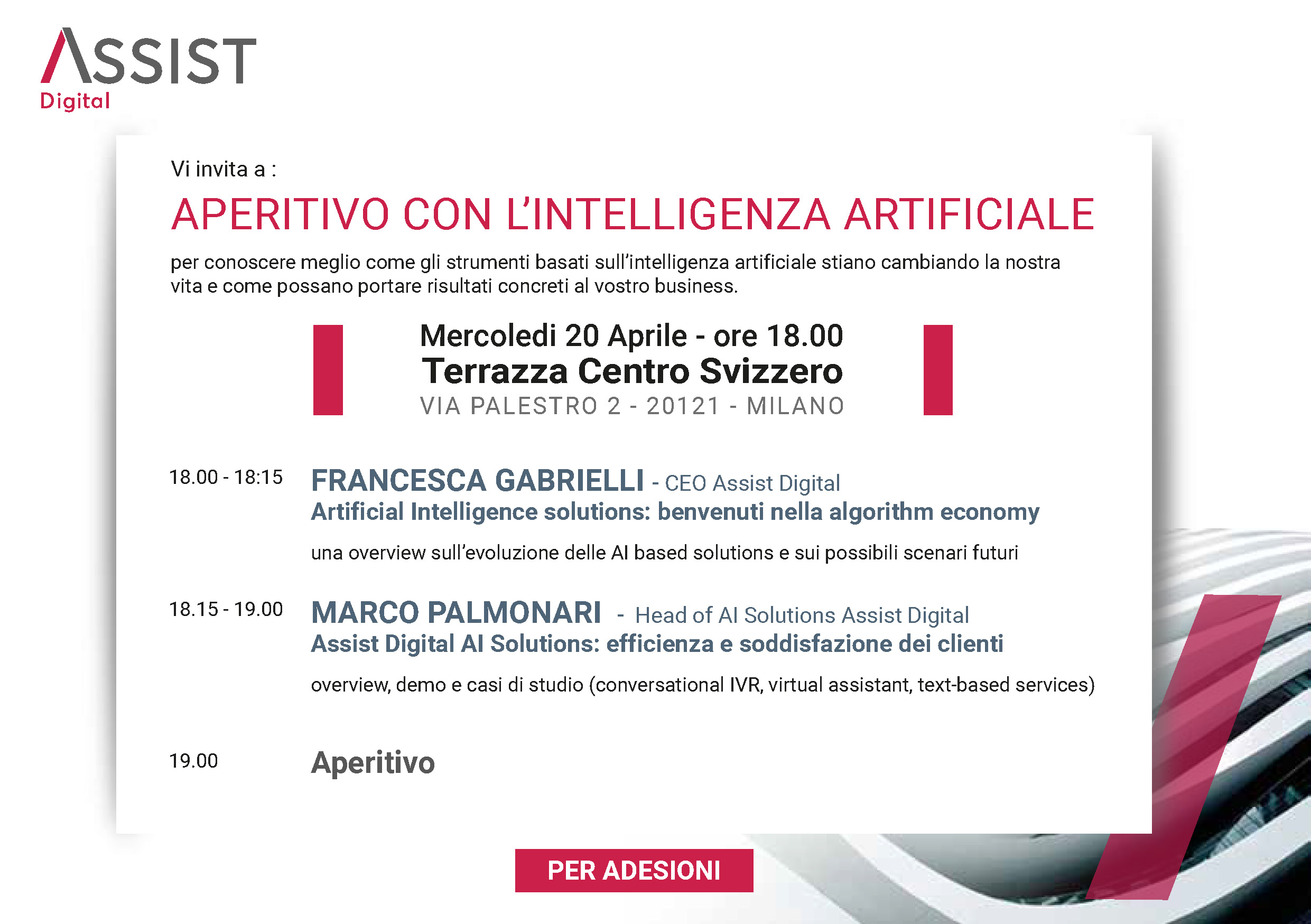 Aperitivo con l’intelligenza artificiale