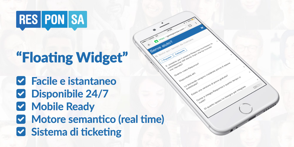 Customer Care mobile ready con il Floating Widget di Responsa