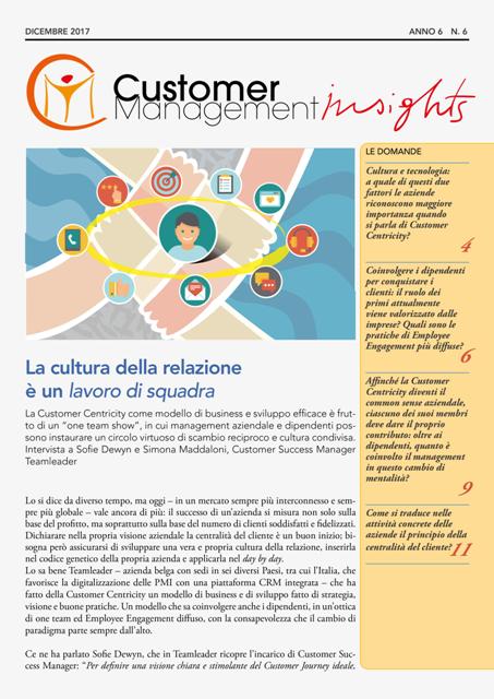 Customer Centricity ed Employee Engagement – CMI anno 6 n. 6