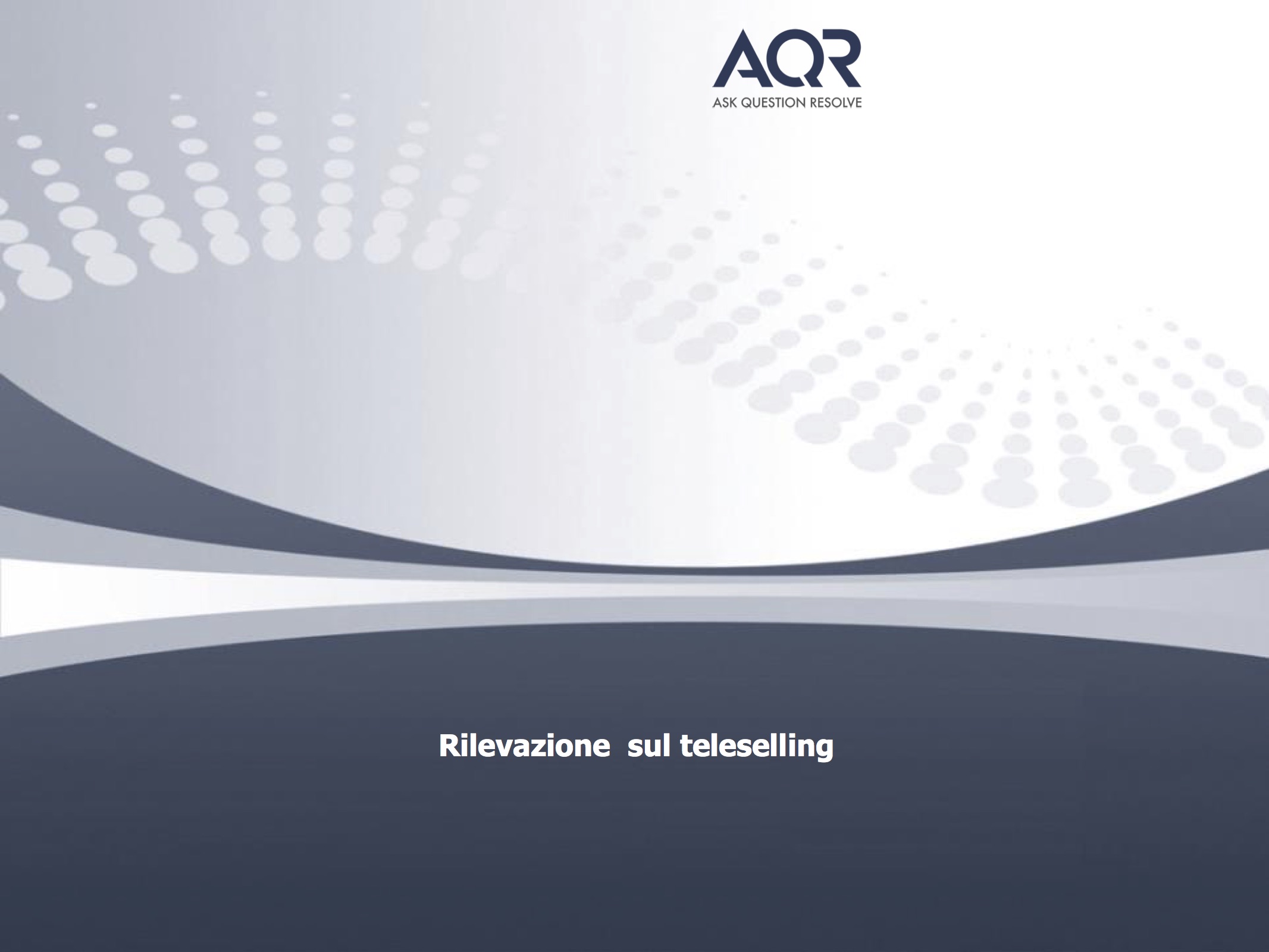 Italiani e teleselling, l’indagine del gruppo AQR