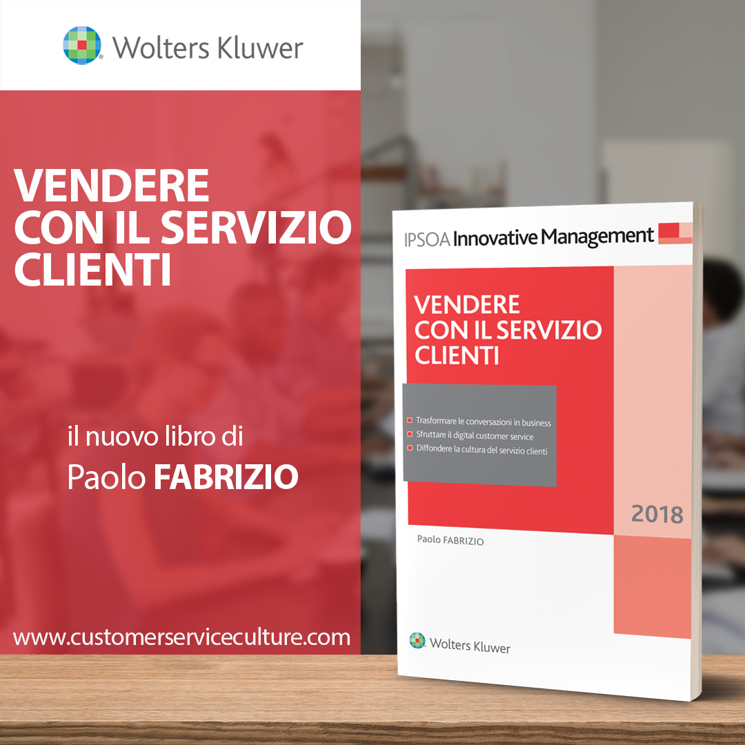 Vendere con il servizio clienti, il nuovo libro di Paolo Fabrizio