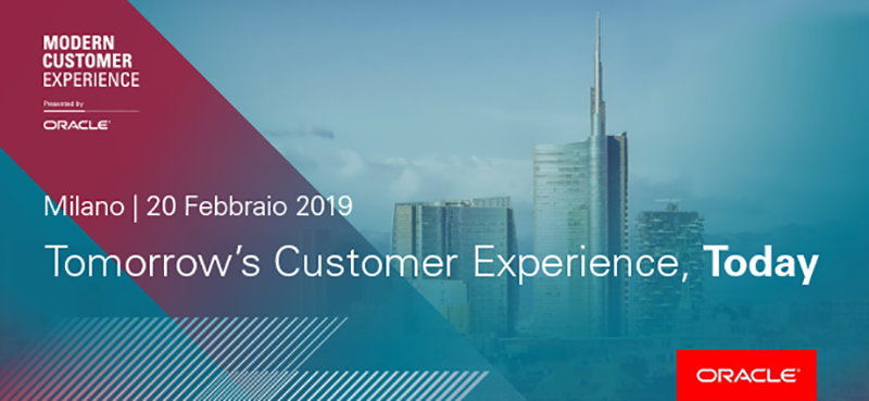 Il 20 febbraio Oracle presenta il futuro della CX