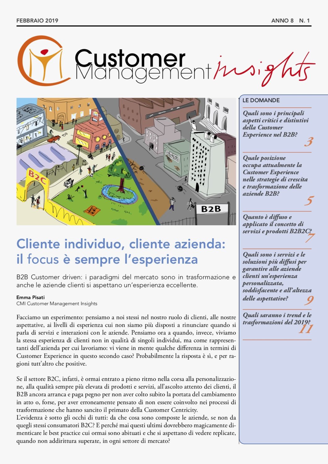 Customer Experience nel B2B – CMI anno 8 n. 1