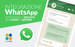 LiveHelp® integra le sue funzionalità con WhatsApp®
