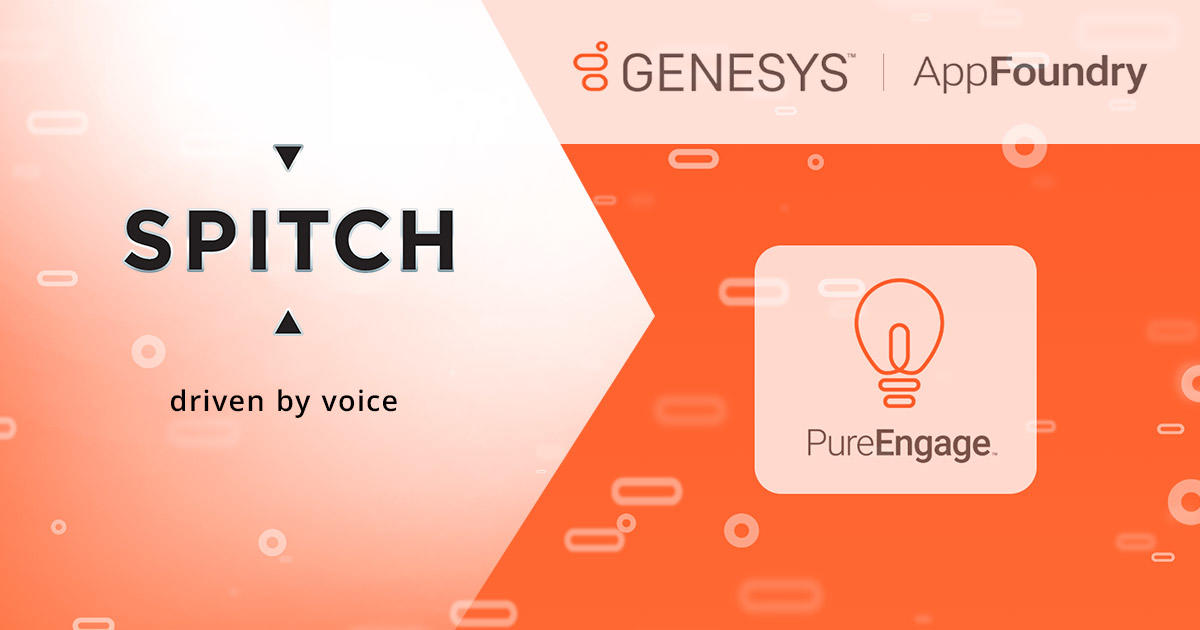 Le soluzioni di Spitch a disposizione di Genesys