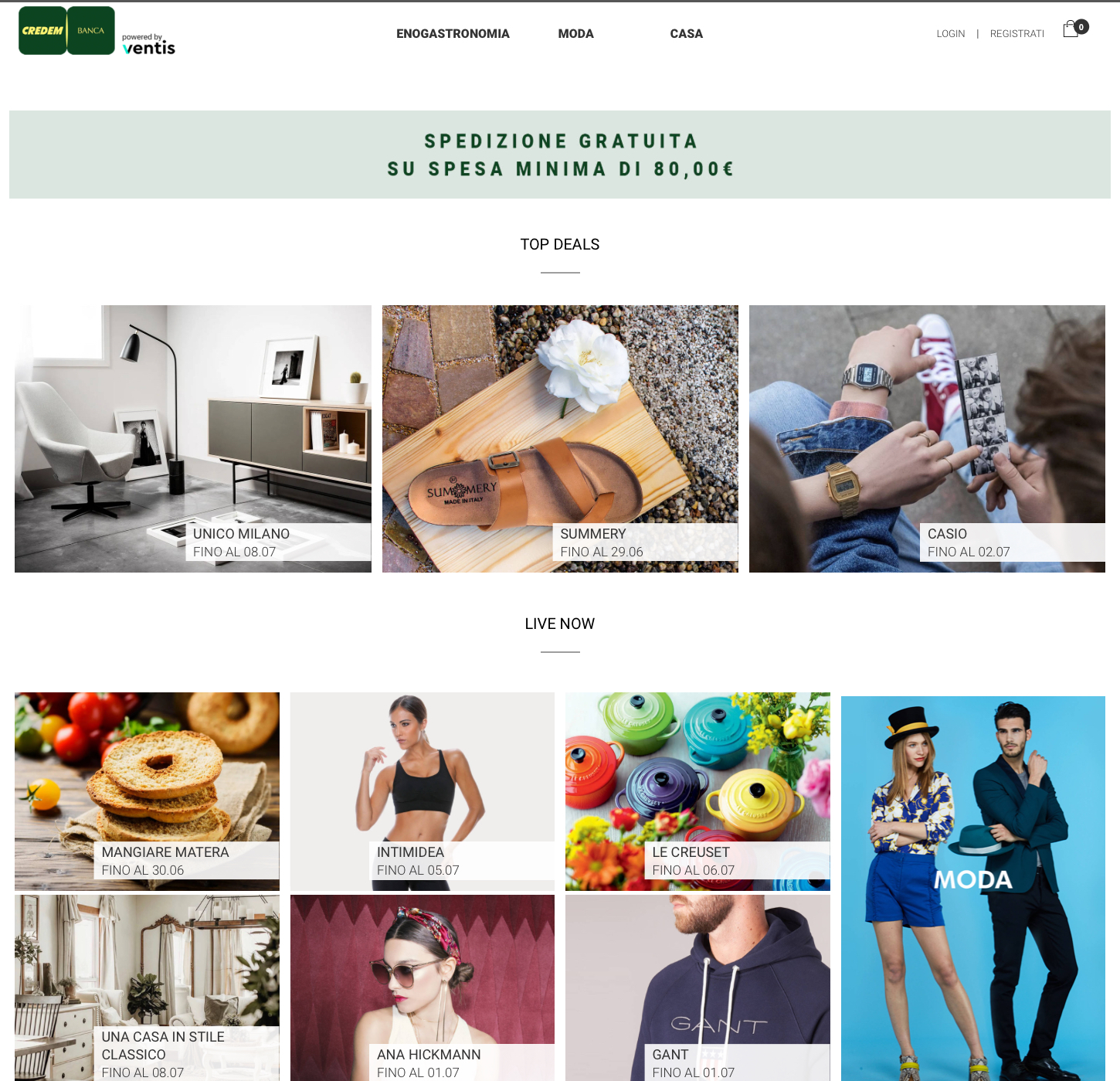 E-commerce che passione, nasce Credemshop