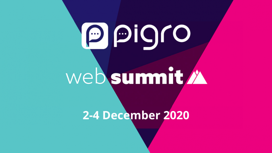 Pigro parteciperà al Web Summit dal 2 al 4 Dicembre 2020