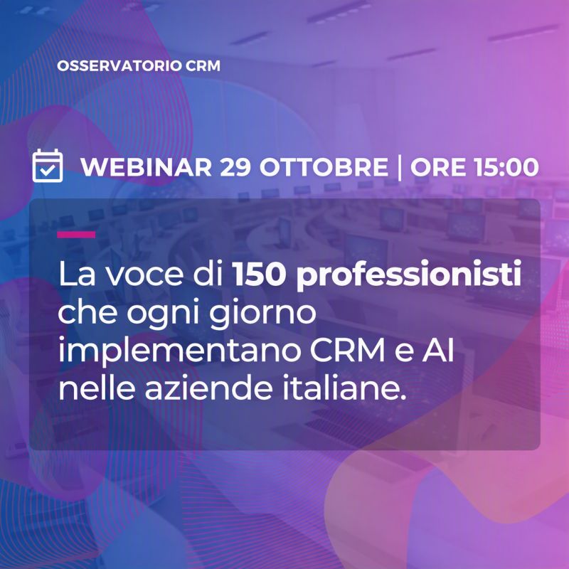 Progetti CRM e AI: processi poco chiari frenano l’adozione